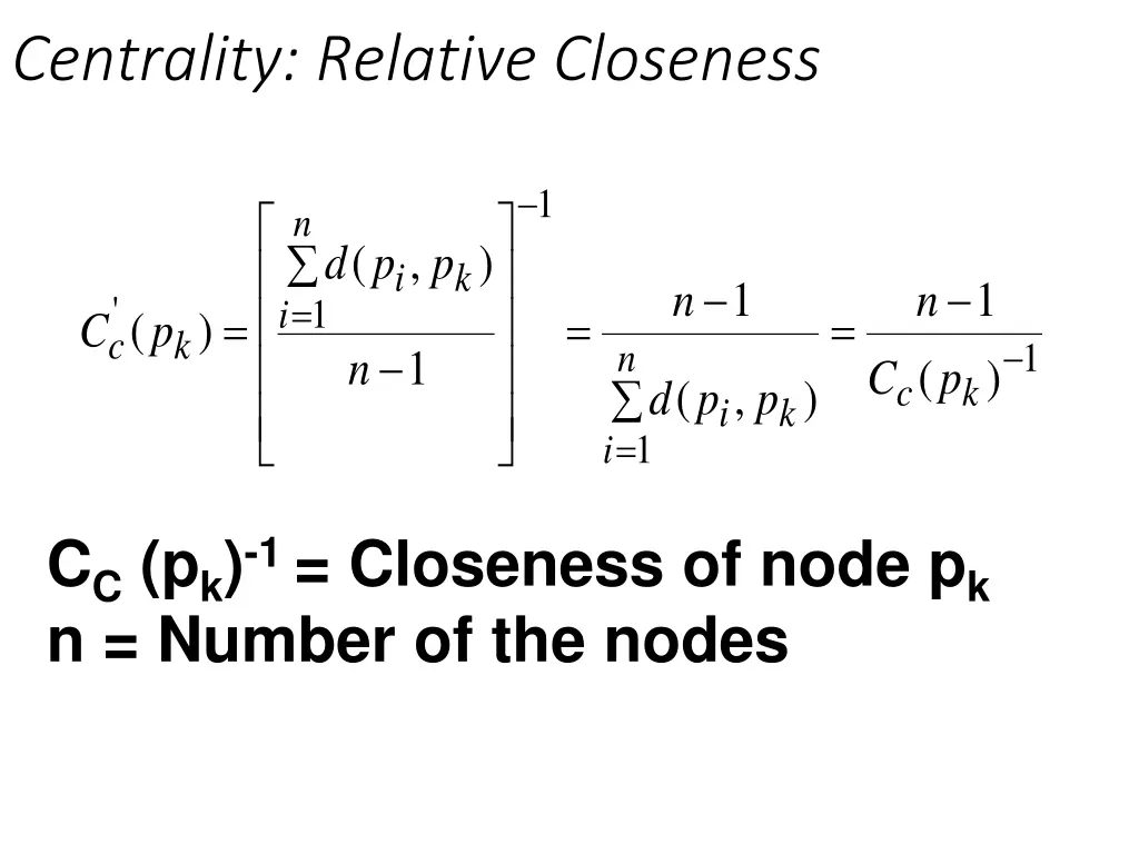 centrality relative closeness