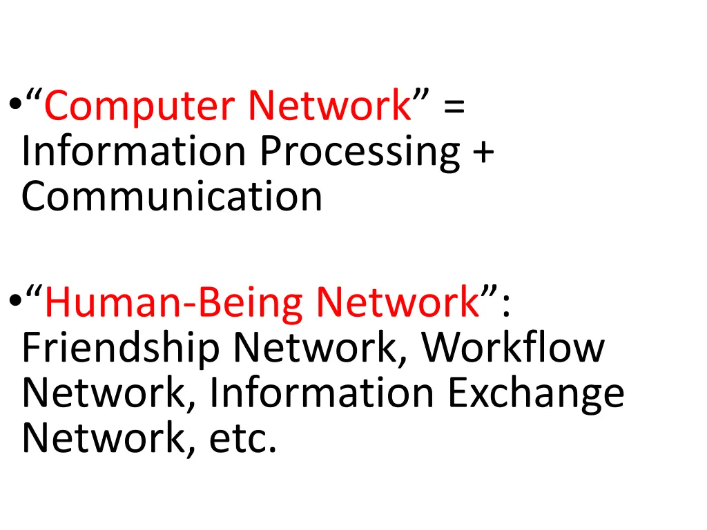 computer network information processing