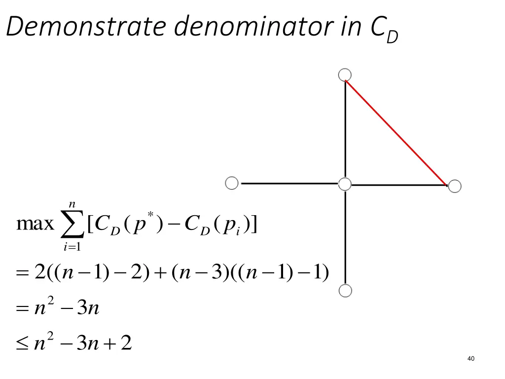 demonstrate denominator in c d 3