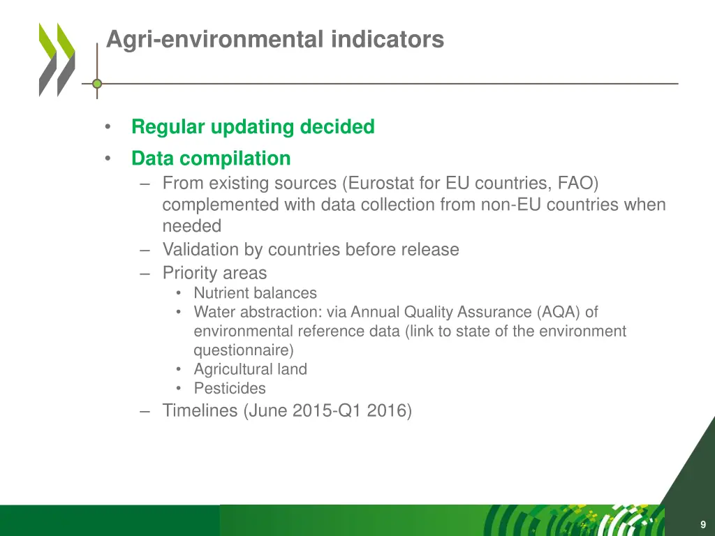 agri environmental indicators