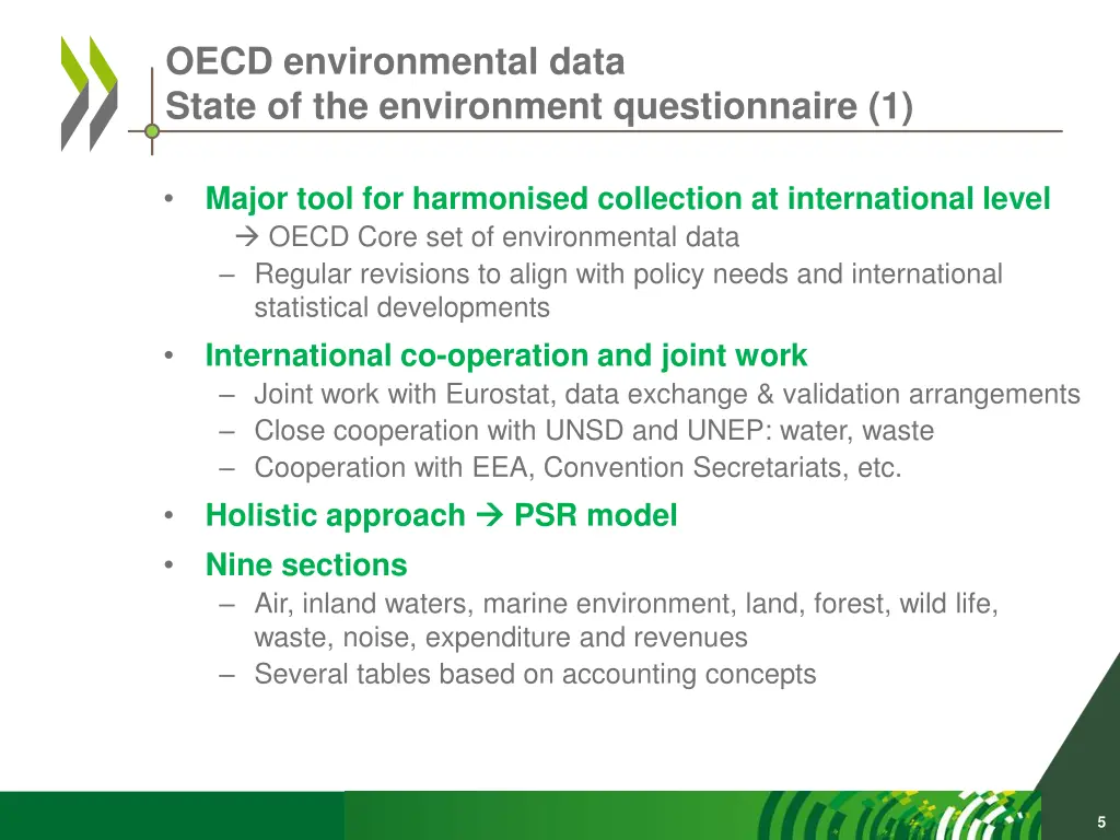 oecd environmental data state of the environment