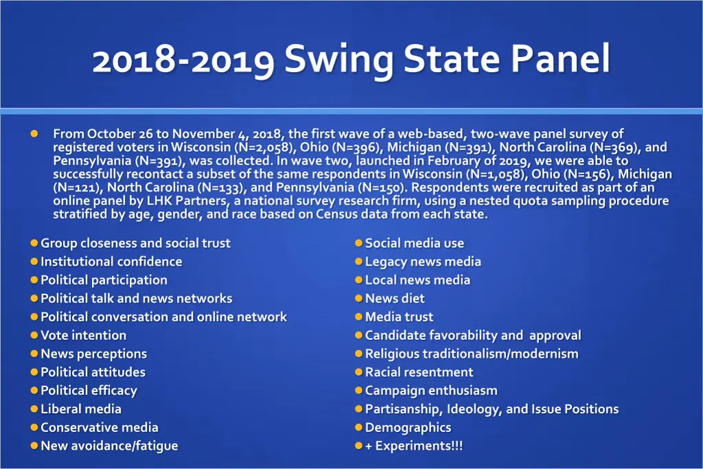 2018 2019 swing state panel