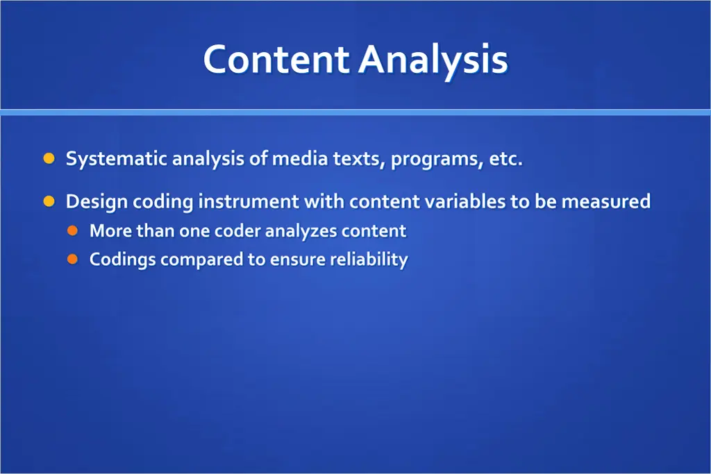 content analysis