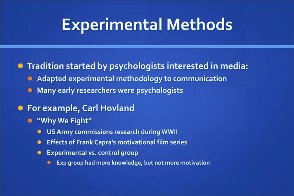 experimental methods