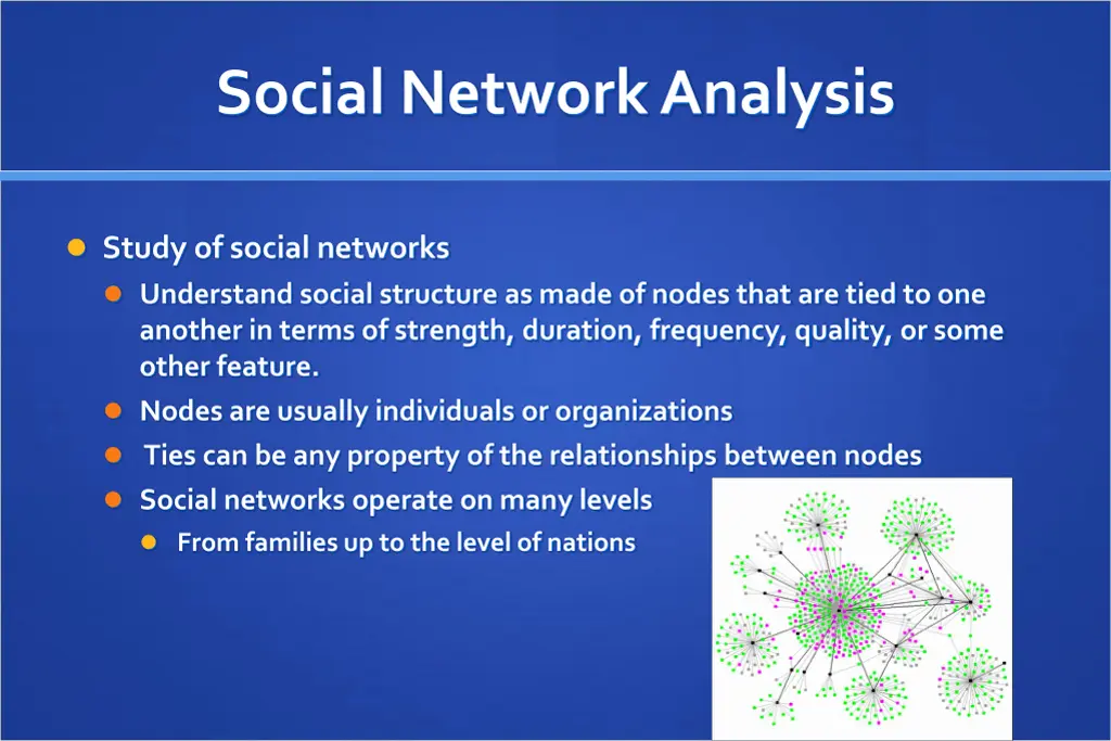 social network analysis