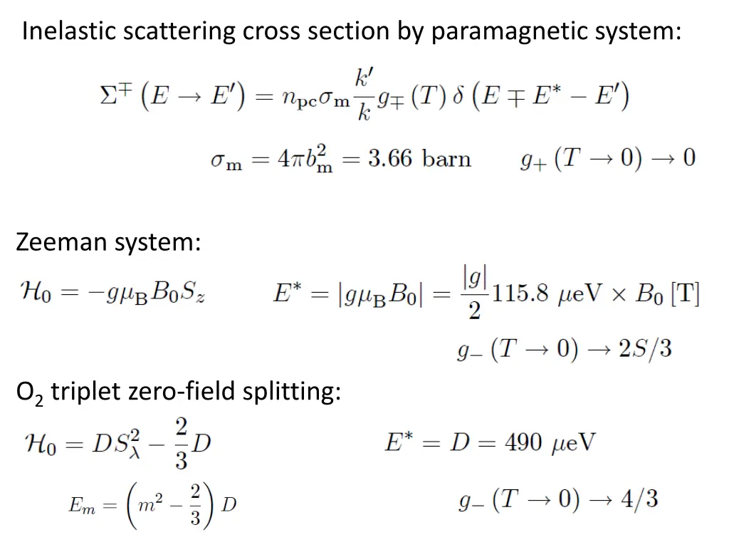 inelastic scattering cross section