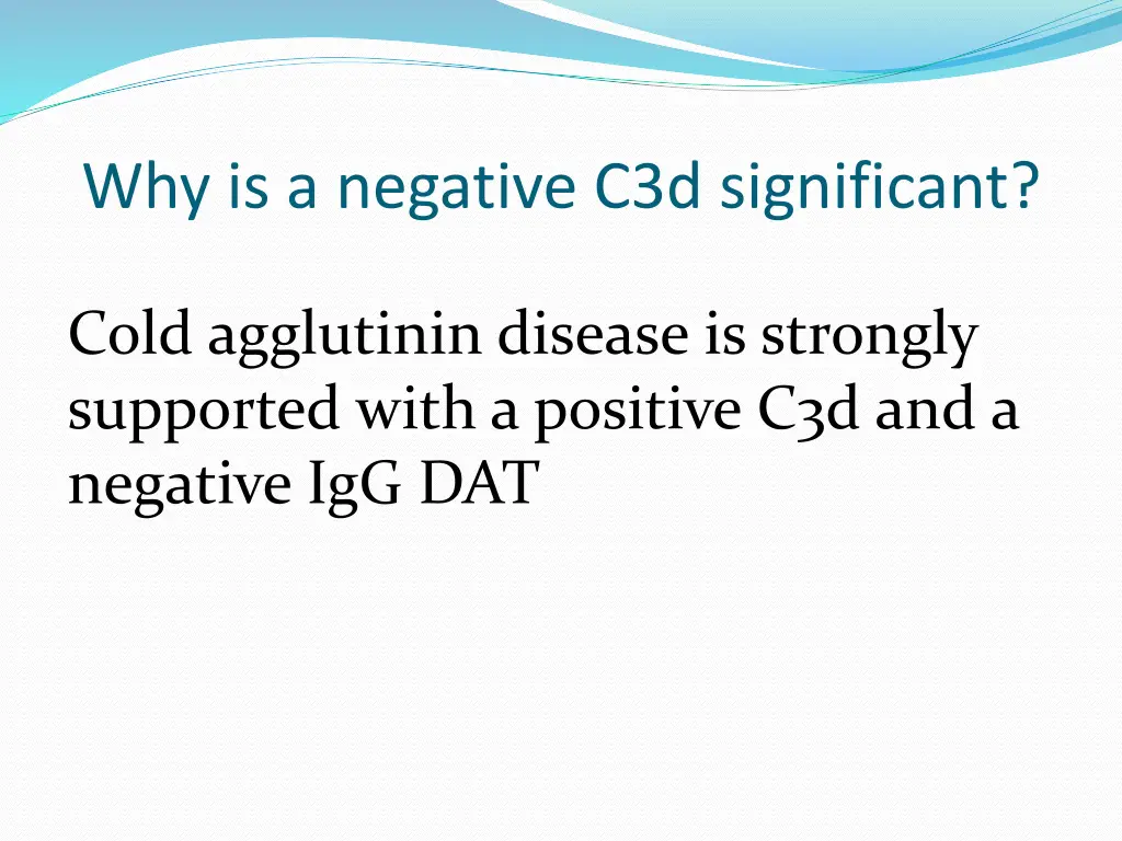 why is a negative c3d significant