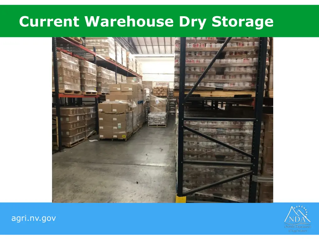 current warehouse dry storage