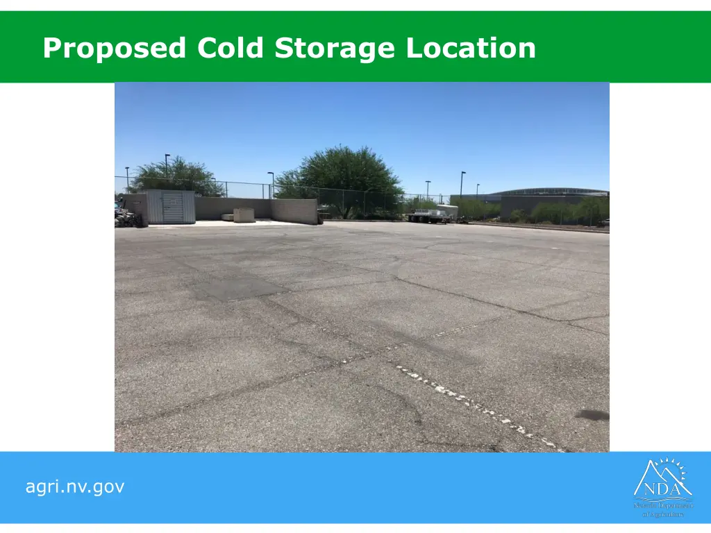 proposed cold storage location