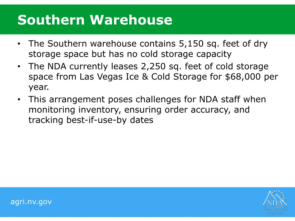 southern warehouse