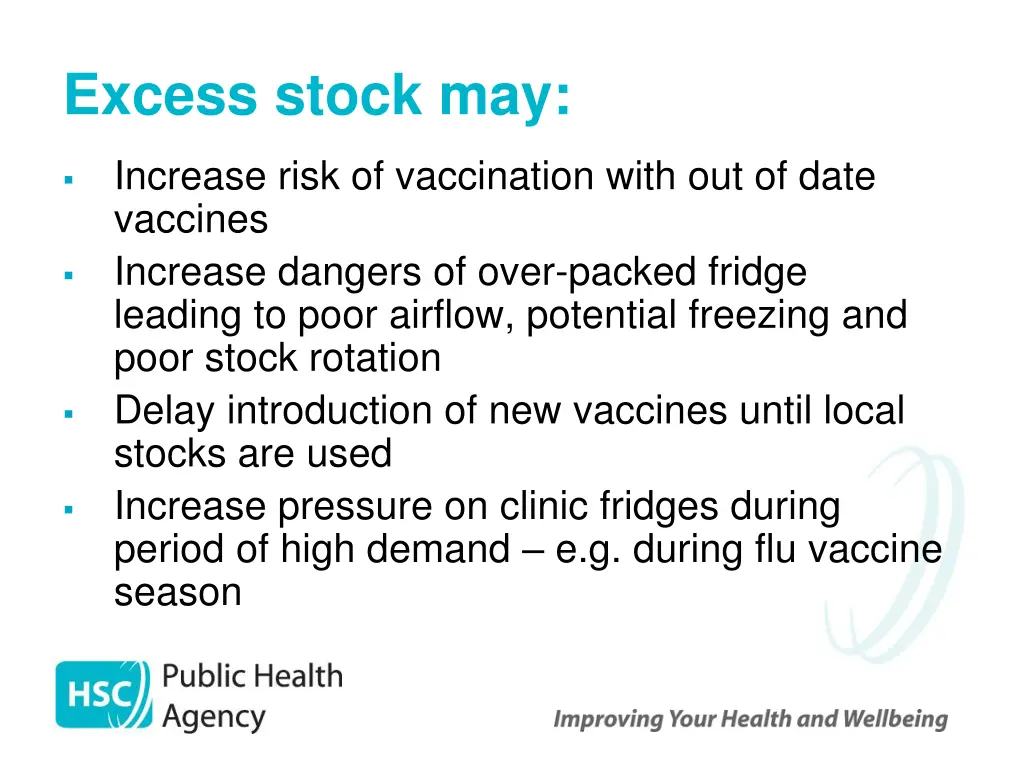 excess stock may