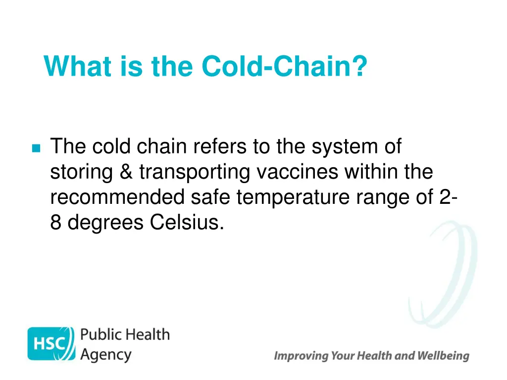 what is the cold chain