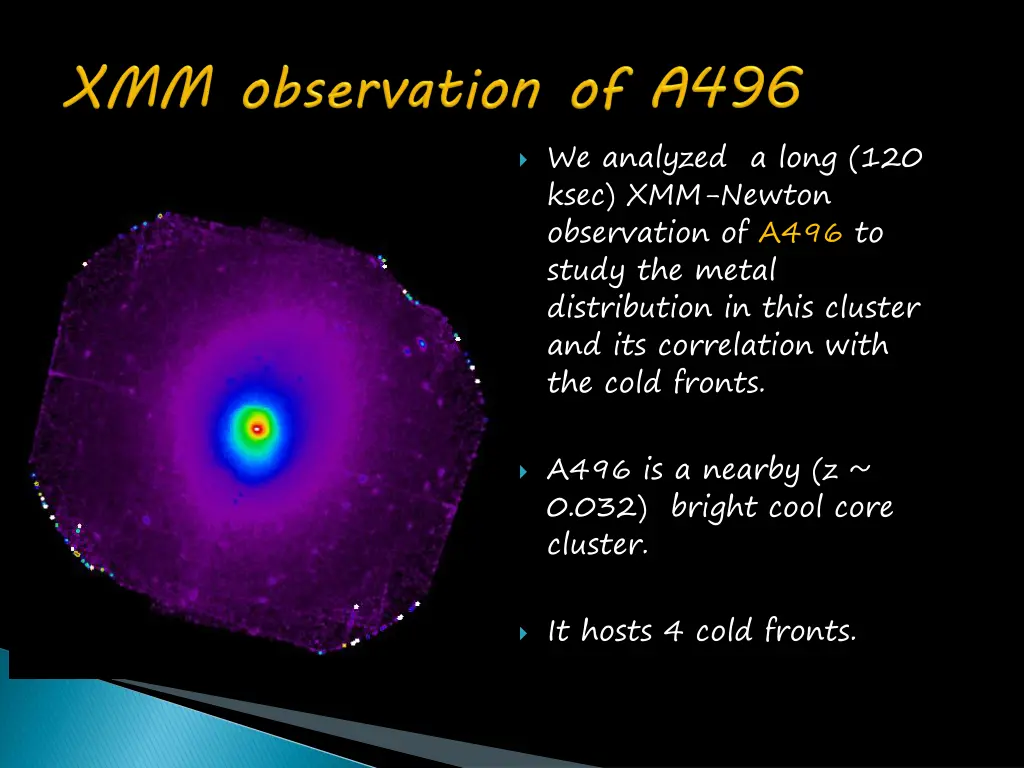 we analyzed a long 120 ksec xmm newton