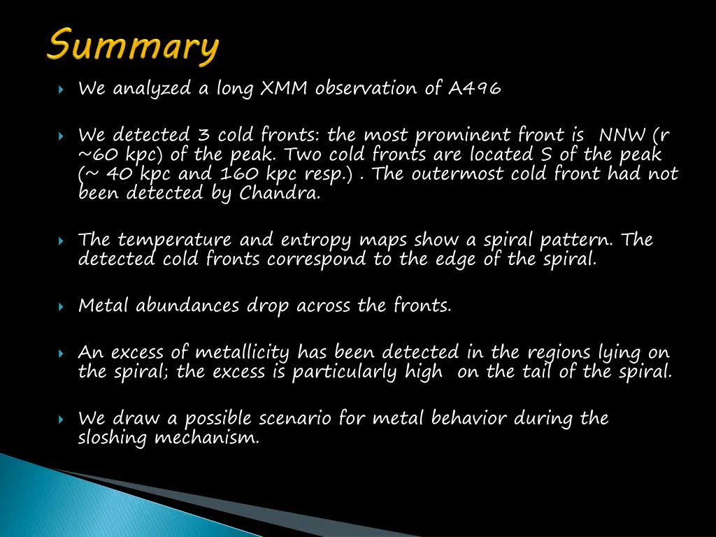 we analyzed a long xmm observation of a496