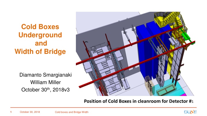 cold boxes underground and width of bridge