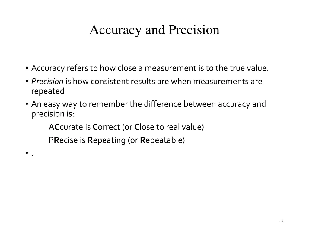 accuracy and precision 1