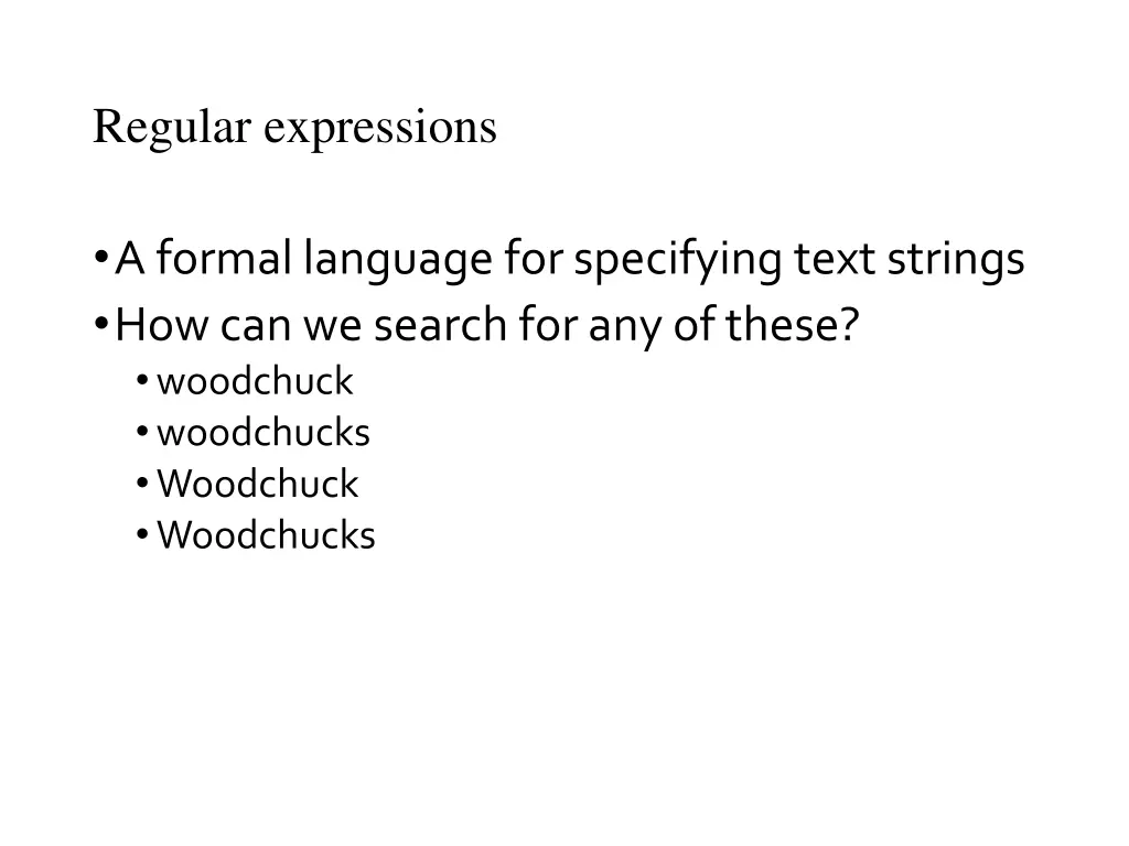 regular expressions