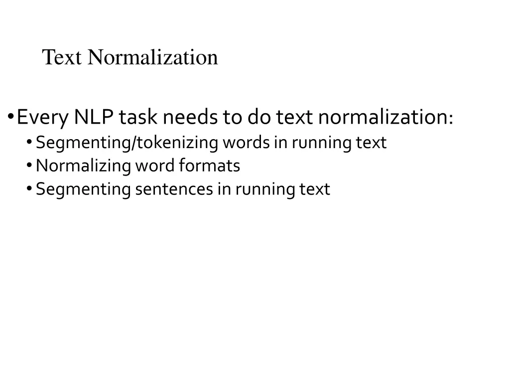 text normalization