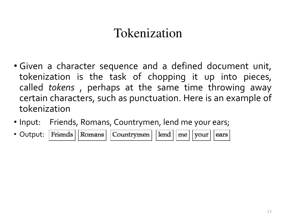 tokenization