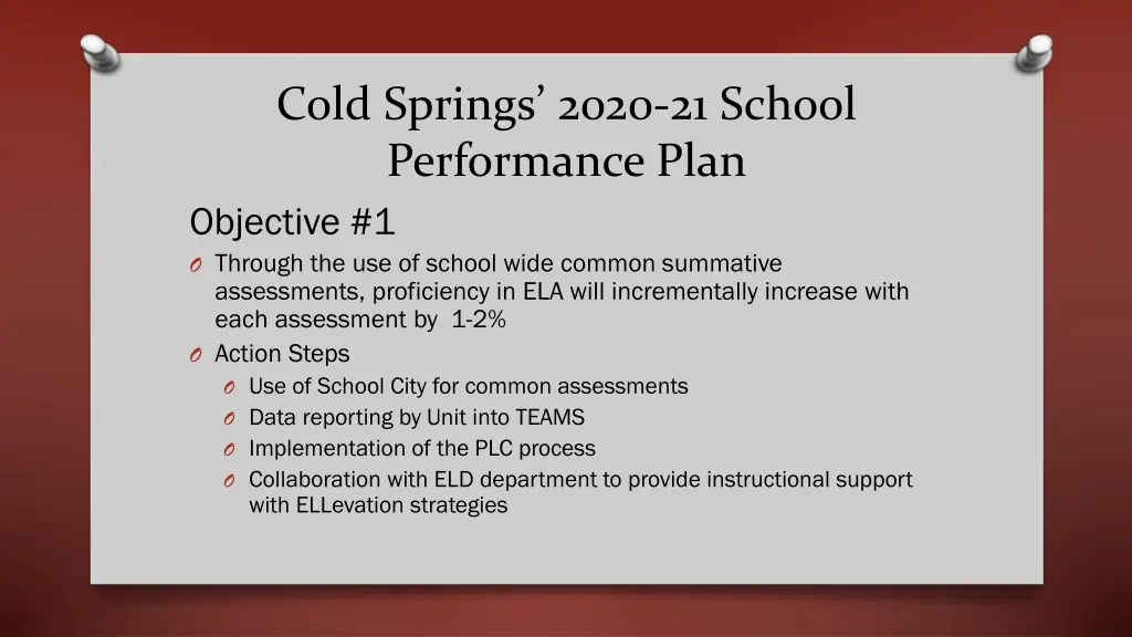 cold springs 2020 21 school performance plan