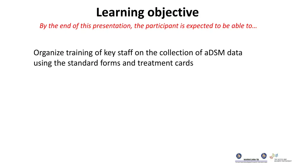 learning objective