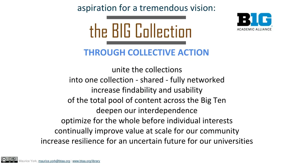 aspiration for a tremendous vision