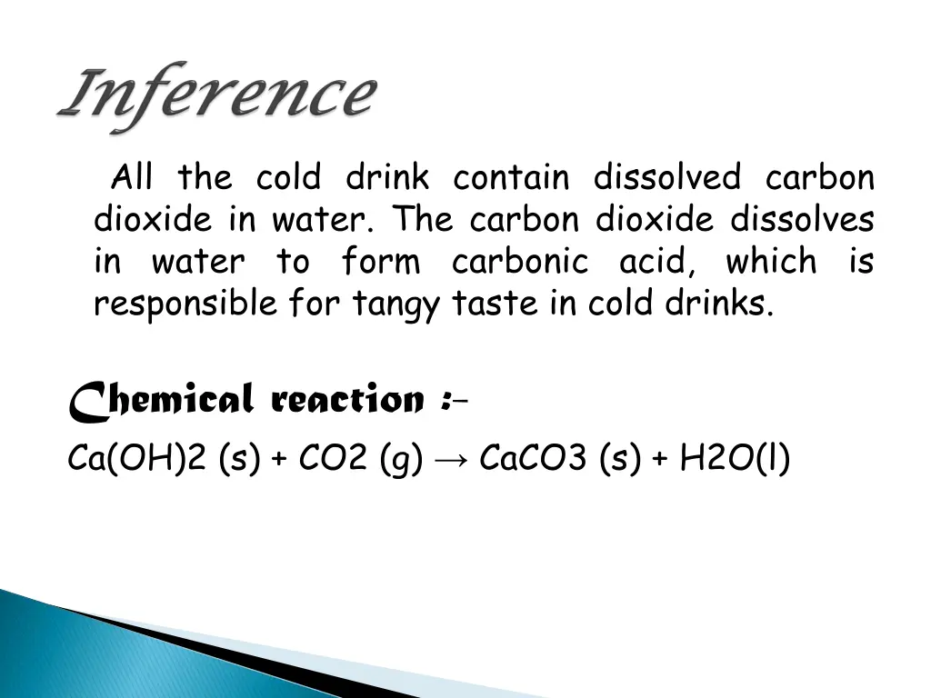 all the cold drink contain dissolved carbon