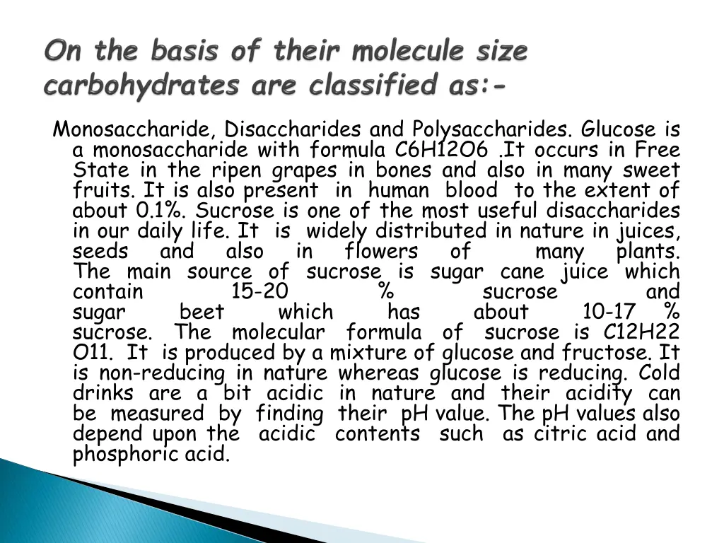 monosaccharide disaccharides and polysaccharides