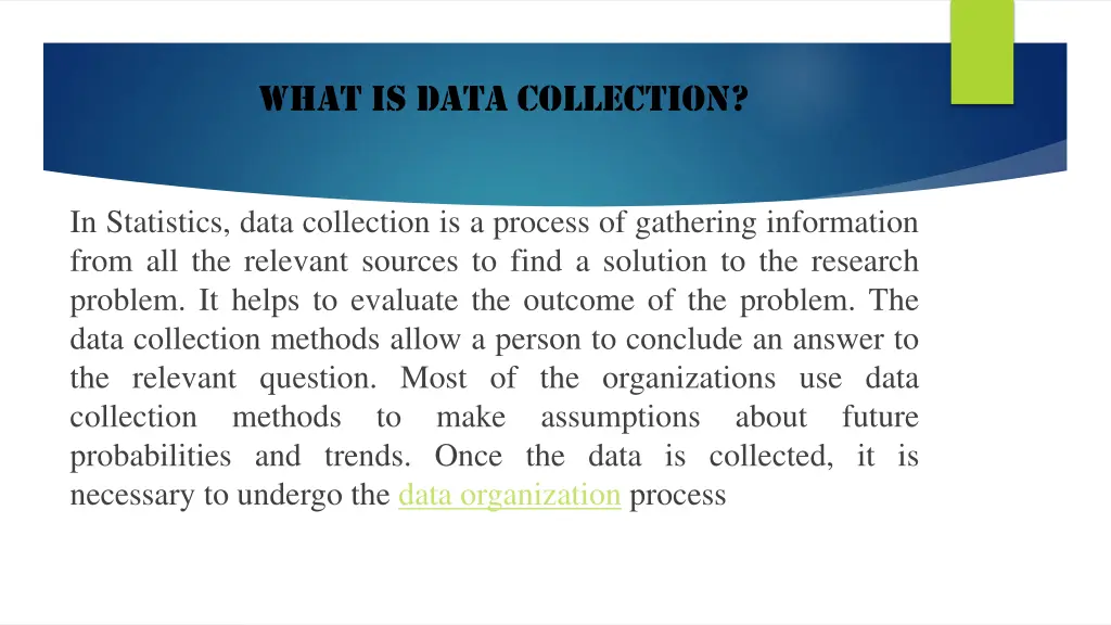 what is data collection