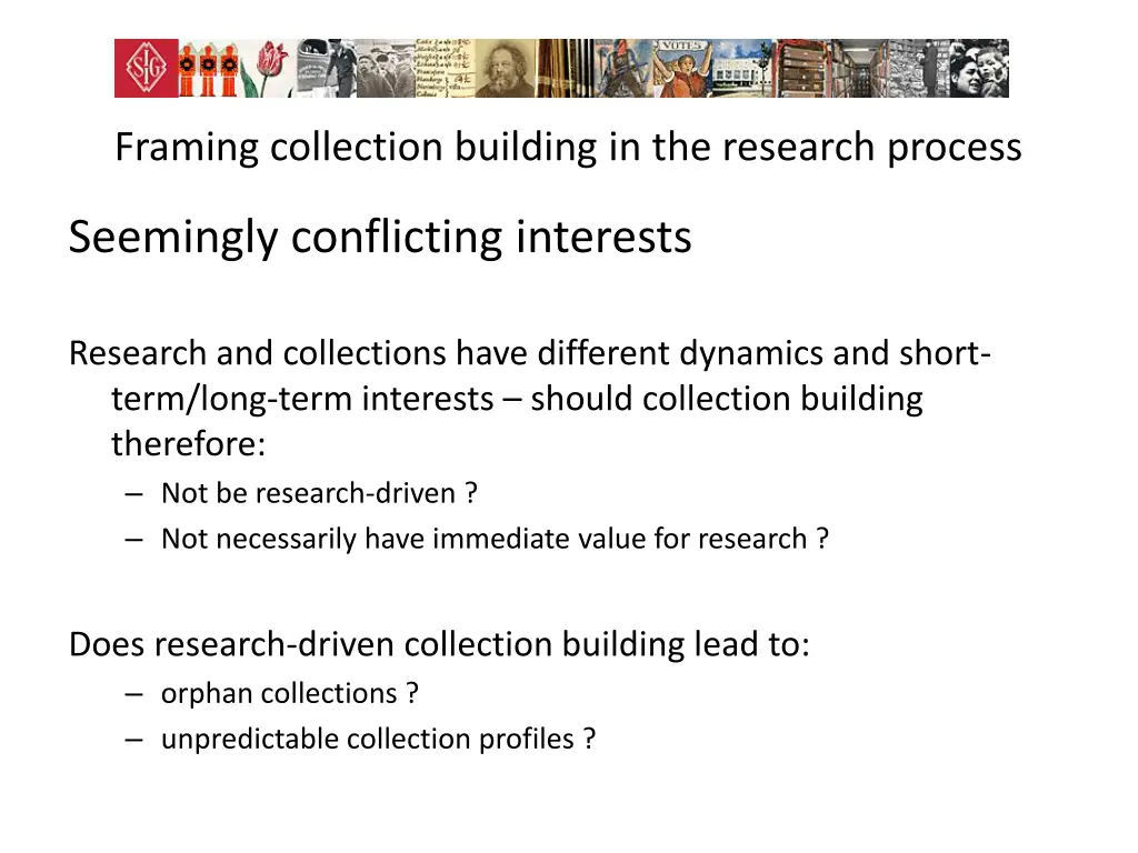 framing collection building in the research 1