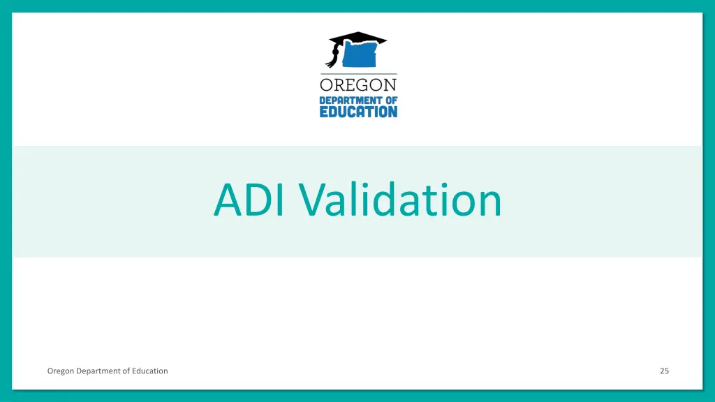 adi validation