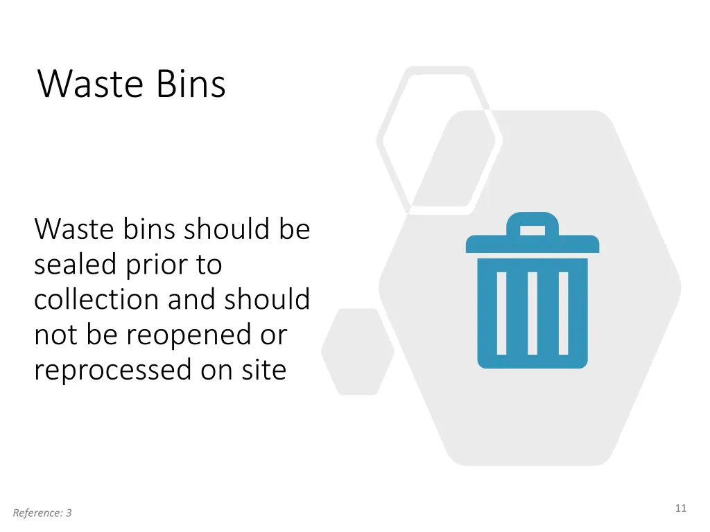 waste bins