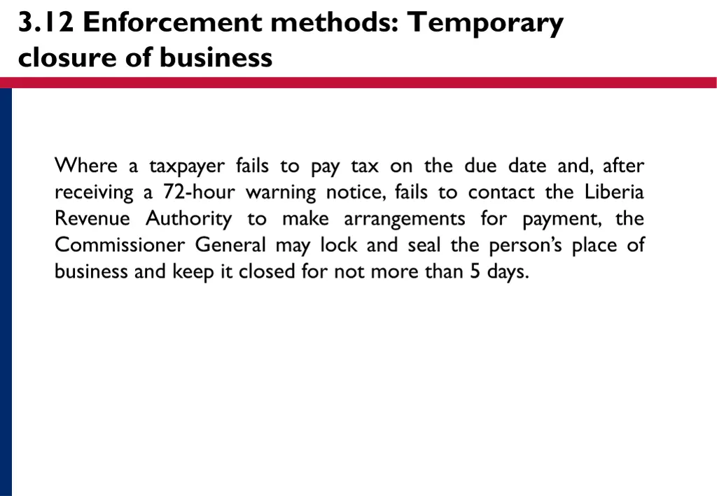 3 12 enforcement methods temporary closure