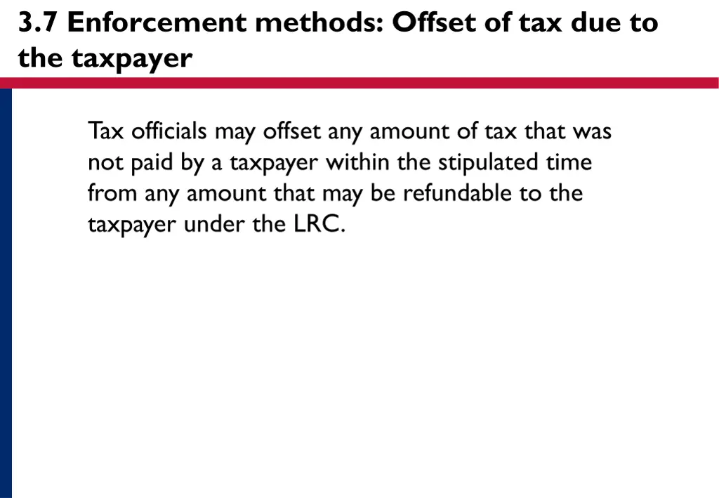 3 7 enforcement methods offset