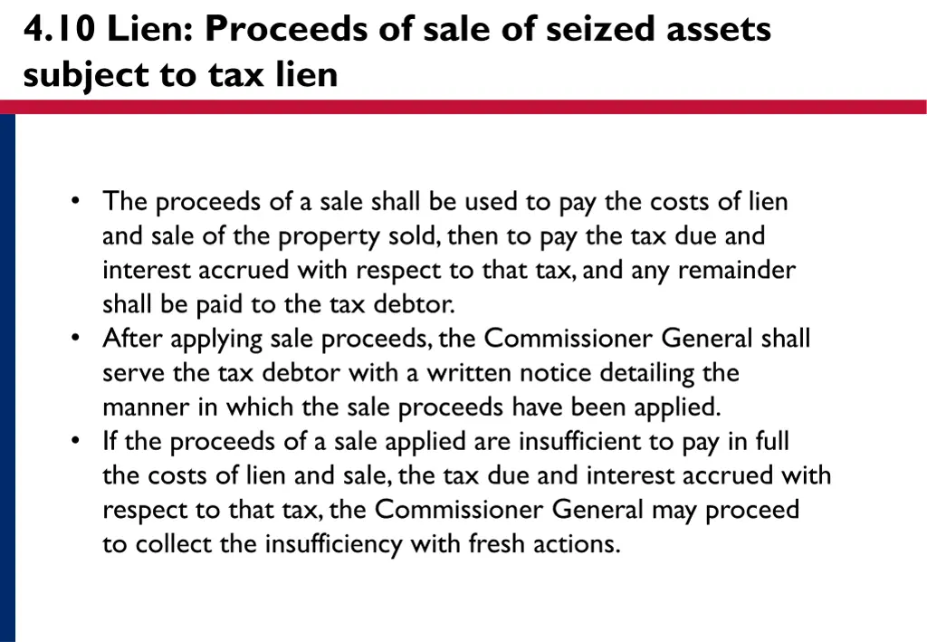 4 10 lien proceeds of sale of seized assets