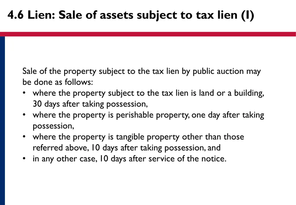 4 6 lien sale of assets subject to tax lien i