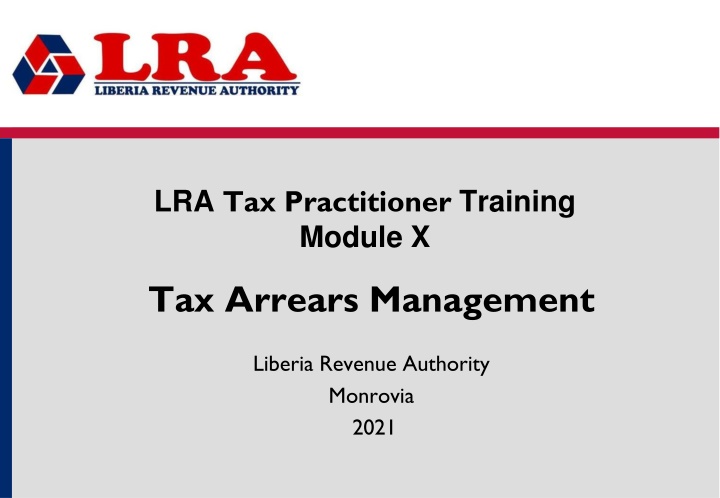 lra tax practitioner training module x