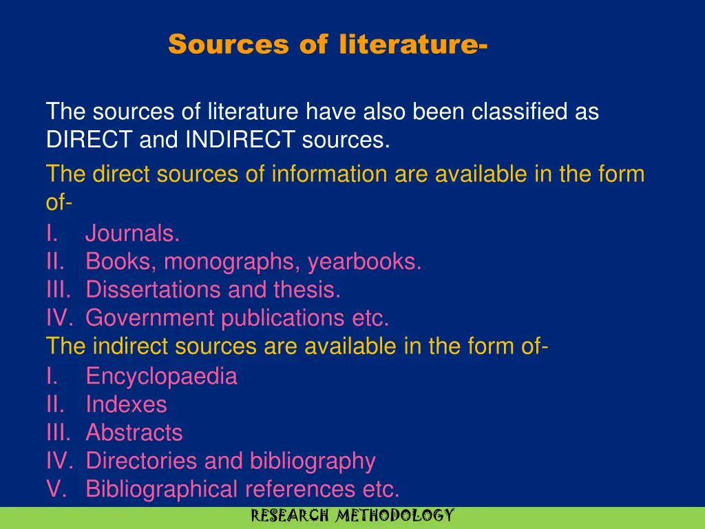 sources of literature 1