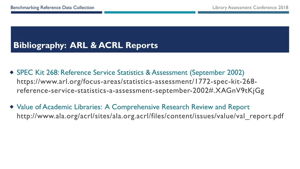 benchmarking reference data collection 17