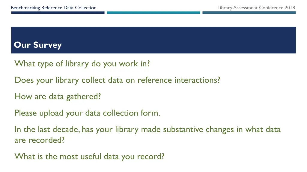 benchmarking reference data collection