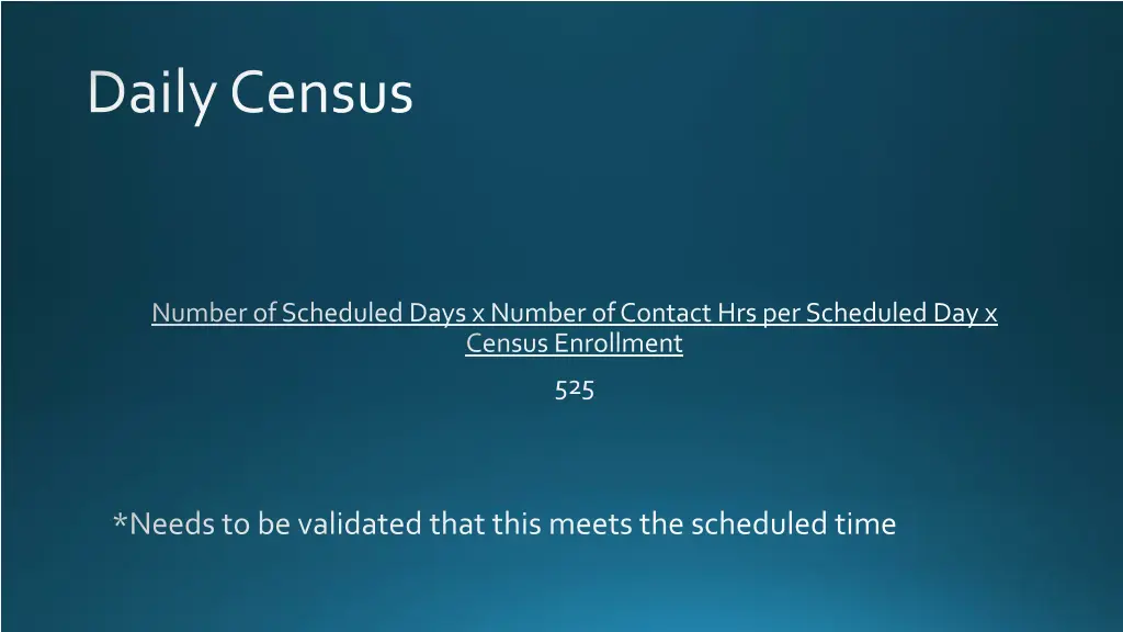 daily census