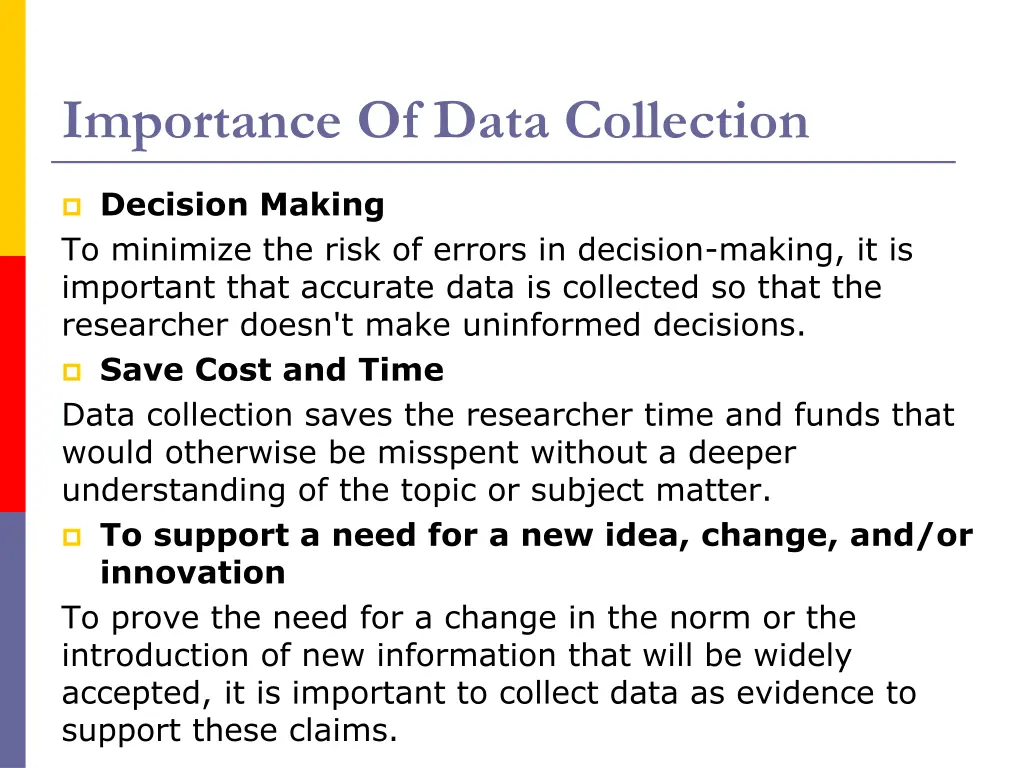 importance of data collection 1