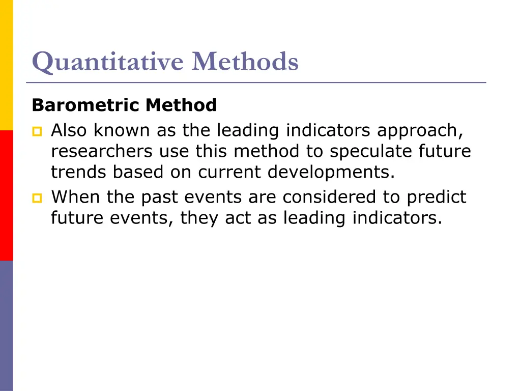 quantitative methods 2