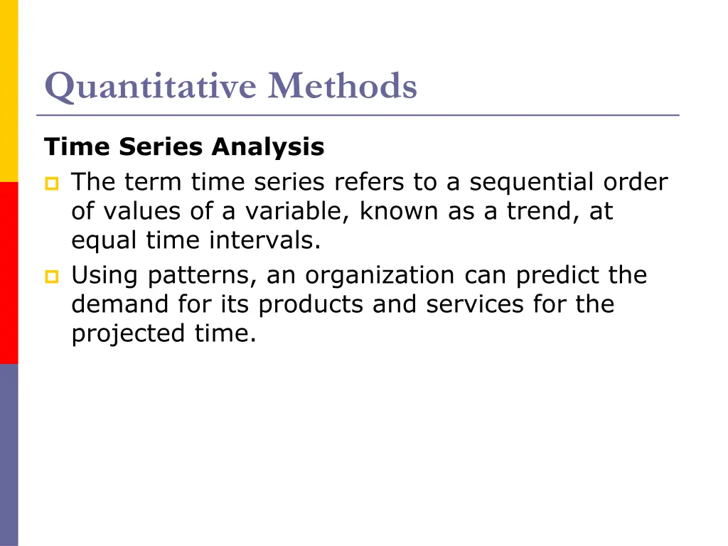 quantitative methods