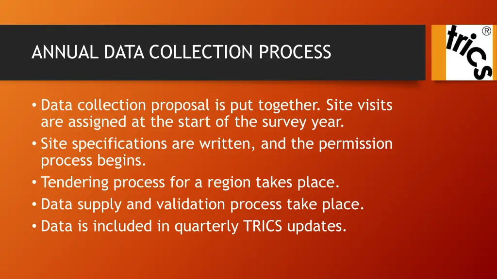 annual data collection process