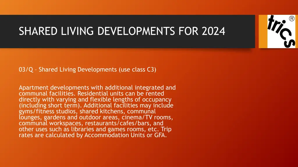 shared living developments for 2024