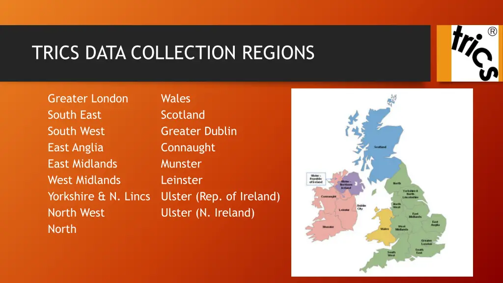 trics data collection regions