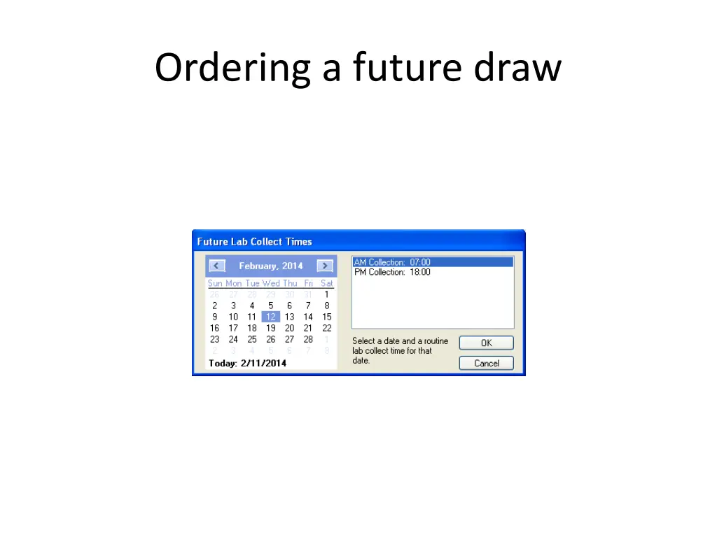 ordering a future draw