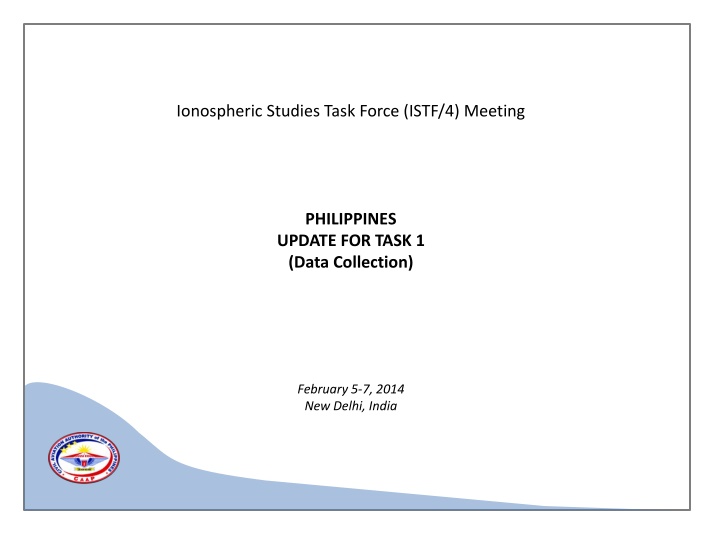 ionospheric studies task force istf 4 meeting