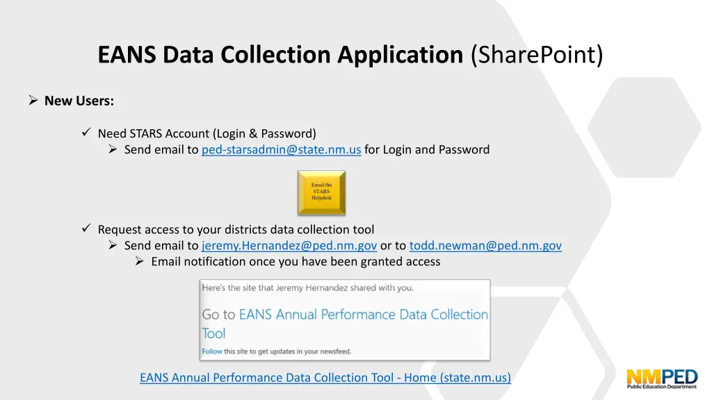 eans data collection application sharepoint 1